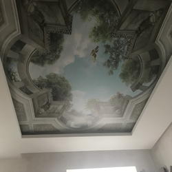 Printed stretch ceiling 3D mural